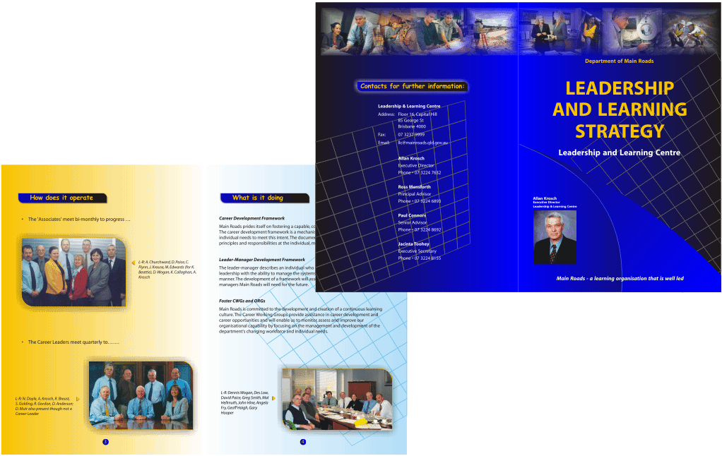 Client: Leadership and Learning Centre | Designs: brochure